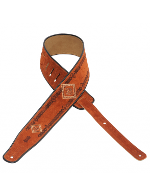 LEVY'S MS217 Correa Guitarra Gamuza 6.4 cm Largo: 137 cm Color: Brown
