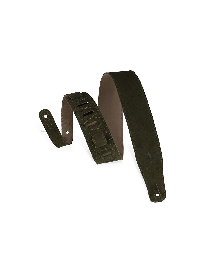 LEVY'S® MS26 Correa Guitarra Gamuza 6.4 cm Largo: 137 cm Color: Green