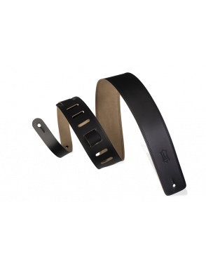 LEVY'S® DM1 Correa Guitarra Cuero 6.4 cm Largo: 127 cm Color: Black