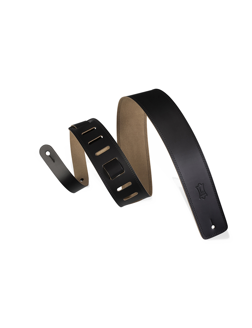 LEVY'S® DM1 Correa Guitarra Cuero 6.4 cm Largo: 127 cm Color: Black