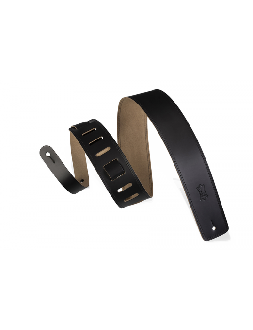 LEVY'S® DM1 Correa Guitarra Cuero 6.4 cm Largo: 127 cm Color: Black