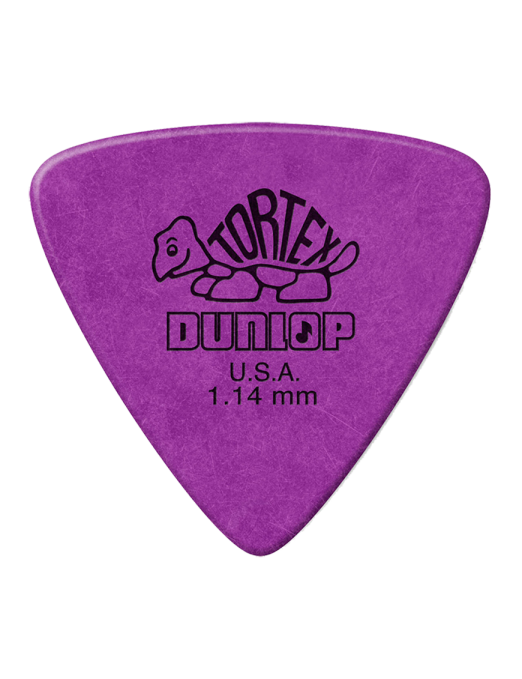 Dunlop® Uñetas Tortex® Triangle 431 Calibre: 1.14 mm Color: Púrpura Bolsa: 6 Unidades