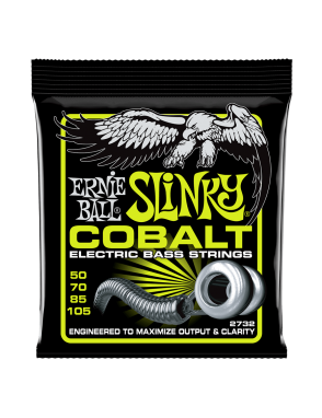 Ernie Ball® 2732 50-105 Cobalt Slinky® Cuerdas Bajo Eléctrico 4 Cuerdas  Regular