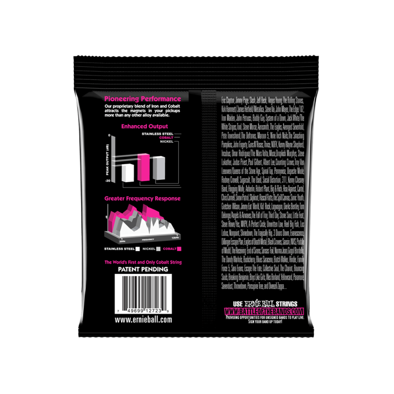 Ernie Ball® 2723 9-42 Cobalt Slinky® Cuerdas Guitarra Eléctrica 6 Cuerdas Super
