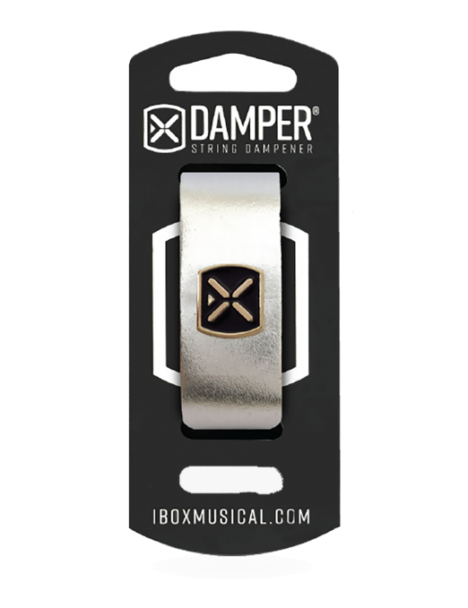 IBOX® DMMD Damper Cuerdas | Material: Cuero Tamaño: Medium Color: Plateado