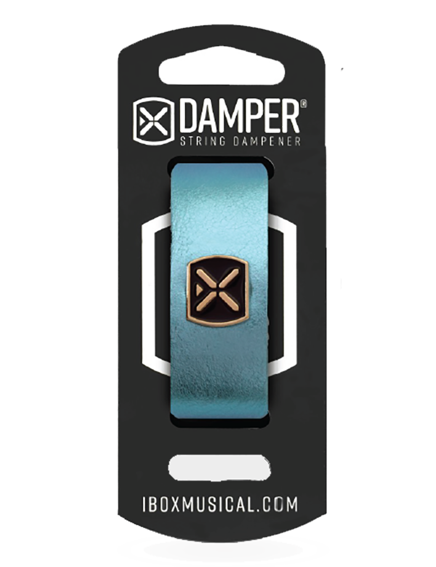IBOX® DMMD Damper Cuerdas | Material: Cuero Tamaño: Medium Color: Blue Metallic