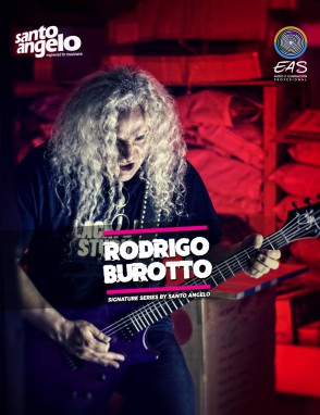 Santo Angelo® Signature Rodrigo Burotto Cable Guitarra Plug Recto OFHC Largo: 6.10 mt