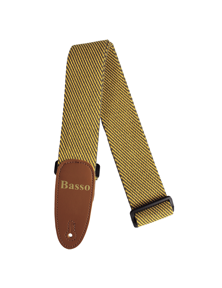 Basso® EXTRAVGANZA Correa Guitarra 5 cm Algodón Color: Classic Tweed