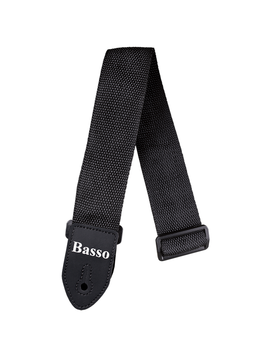 Basso® NY-01Correa Guitarra 5 cm Nylon Color: Negro