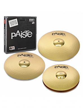 Paiste® 101 Brass Platillos Universal Set Hi-Hat 14" Crash 16" Ride 20"