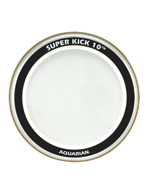 Aquarian SK10-22 SUPER KICK 10 Parche Bombo 22" Clear | 2-Capas 10/10-mil