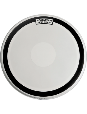 Aquarian Drumheads® SKIII-16 SUPER KICK III™ Parche Bombo 16" Texture Coated™ Power Dot™ Blanco