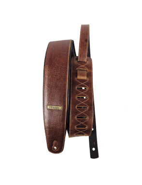 Basso® CLASSIC Correa Guitarra Cuero 7 cm Custom Shop Color: Café
