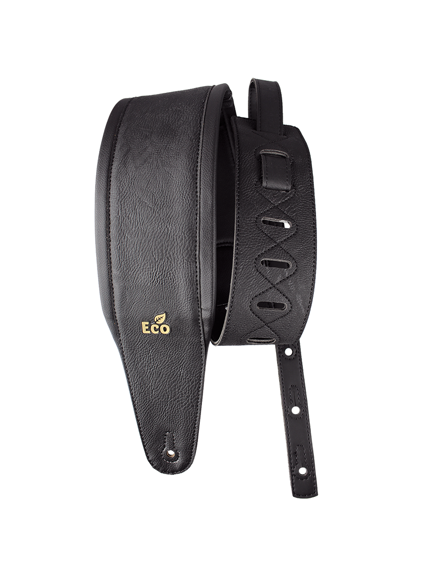 Basso® Groove Correa Bajo EcoStrap® Vegano 10 cm Color: Negro