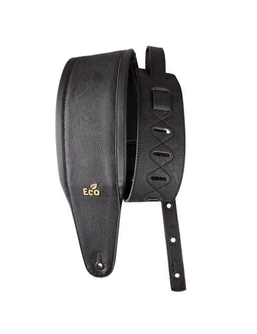 Basso® Groove Correa Bajo EcoStrap® Vegano 10 cm Color: Negro