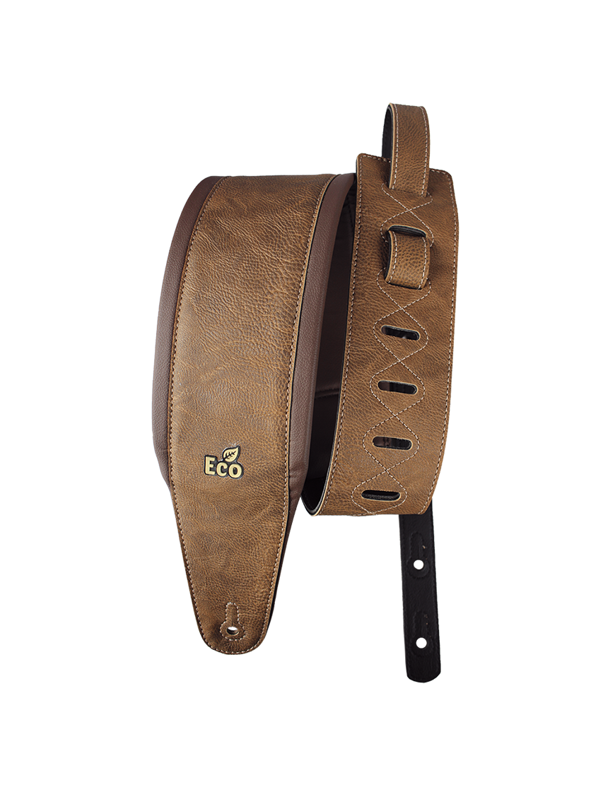 Basso® Groove Correa Bajo EcoStrap® Vegano 10 cm Color: Whiskey