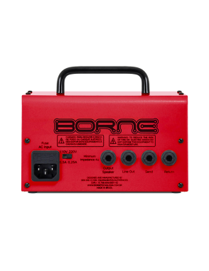 Borne® MoB T30 Amplificador Guitarra Cabezal 30W 2 Canales Color: Rojo