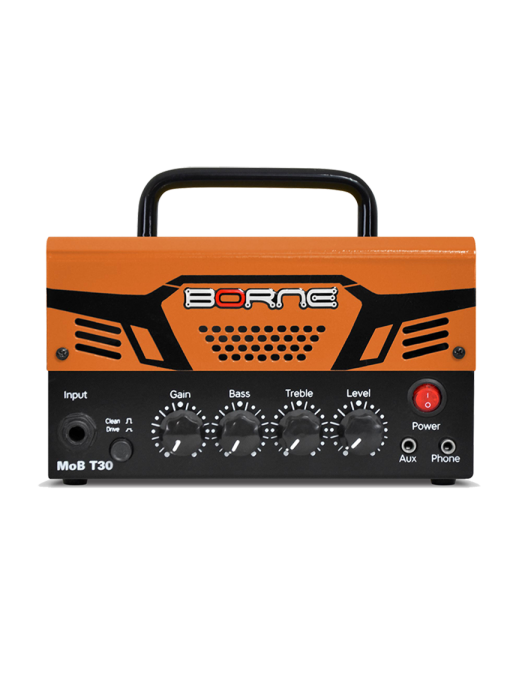 Borne® MoB T30 Amplificador Guitarra Cabezal 30W 2 Canales Color: Naranjo Borne® MoB T30 Amplificador Guitarra Cabezal 30W 2 Canales Color: Naranjo