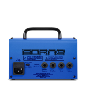 Borne® MoB T30 Amplificador Guitarra Cabezal 30W 2 Canales Color: Azul