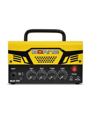 Borne® MoB T30 Amplificador Guitarra Cabezal 30W 2 Canales Color: Amarillo