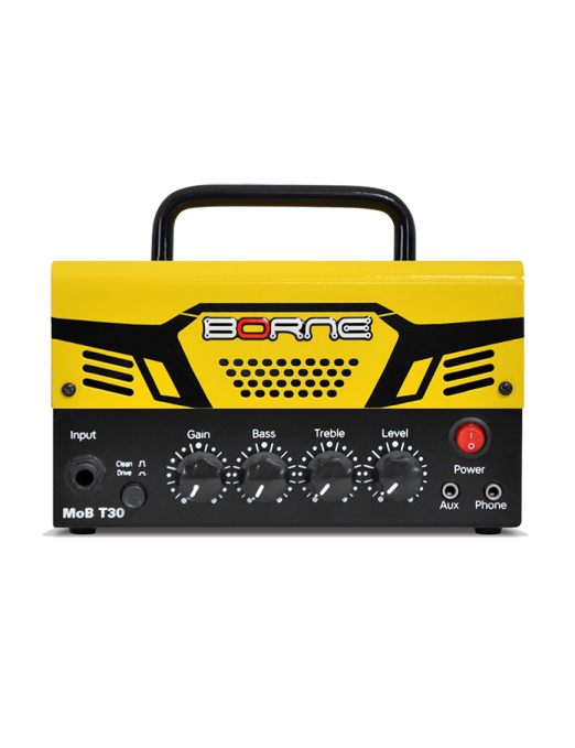 Borne® MoB T30 Amplificador Guitarra Cabezal 30W 2 Canales Color: Amarillo