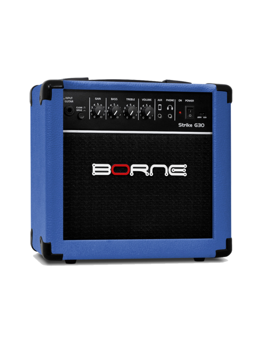Borne® Strike G30 Amplificador Guitarra Combo 15W 2 Canales 1x6" Tolex Blue