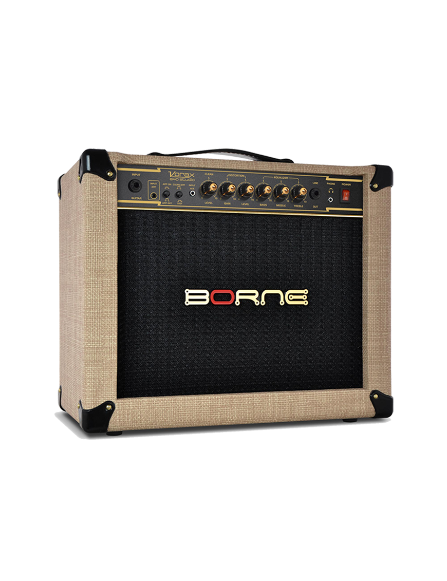 Borne® Vorax 840 Studio Amplificador Guitarra Combo 1x8" 40W App Color: Beige