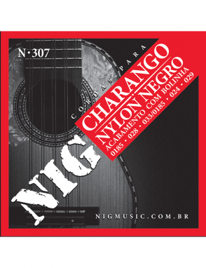 NIG® N-307 Cuerdas Charango 18.5-28 Nylon Black Ball End