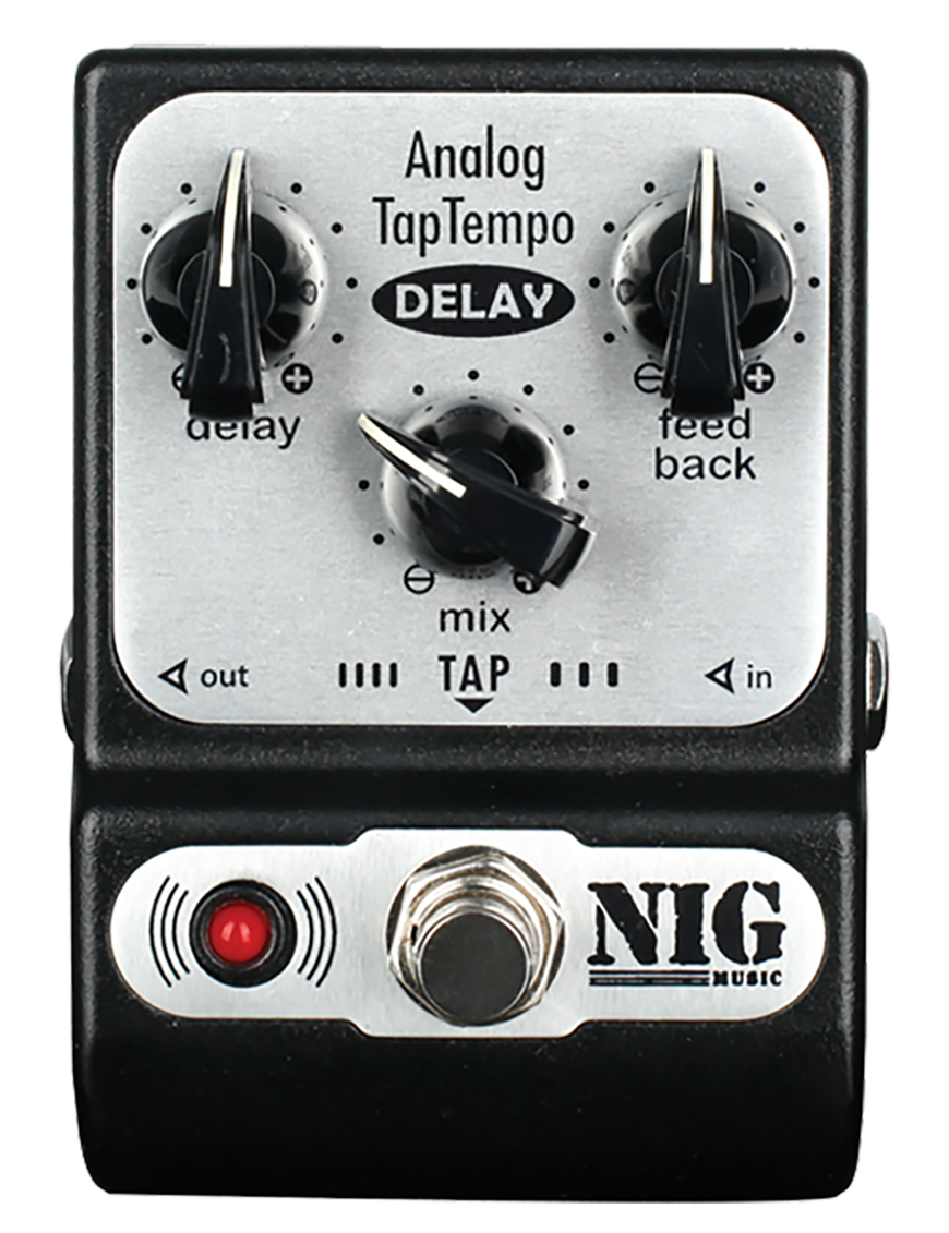 NIG® PADT Pedal Efectos Guitarra Eléctrica Delay Análogo + Tap Tempo