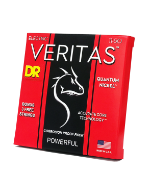 DR VERITAS™ VTE-11 Cuerdas Guitarra Eléctrica 6 Cuerdas 11-50 Heavy Extra: 3 Cuerdas