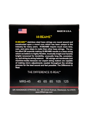 DR HI-BEAMS™ MR5 Cuerdas Bajo Eléctrico 5 Cuerdas MR5-45-125 Medium