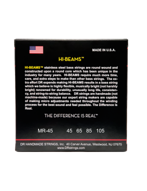 DR HI-BEAMS™ MR-45 Cuerdas Bajo Eléctrico 4 Cuerdas 45-105 Medium