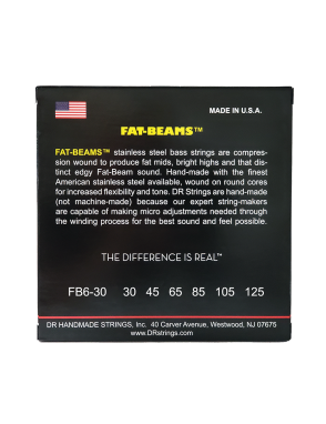 DR FAT BEAMS™ FB6-30 Cuerdas Bajo Eléctrico 6 Cuerdas 30-125 Medium