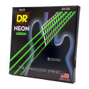 DR NEON™ NGB5-45 Cuerdas Bajo Eléctrico 5 Cuerdas 45-125 Medium Color: Verde
