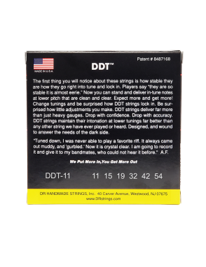 DR DDT™ DDT-11 Cuerdas Guitarra Eléctrica 6 Cuerdas 11-54 Heavy