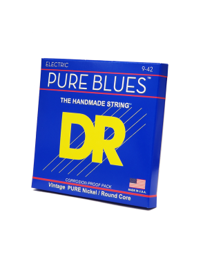DR PURES BLUES™ PHR-9 Cuerdas Guitarra Eléctrica 6 Cuerdas 9-42 Light