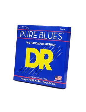 DR PURES BLUES™ PHR-9/46 Cuerdas Guitarra Eléctrica 6 Cuerdas 9-46 Light Heavy