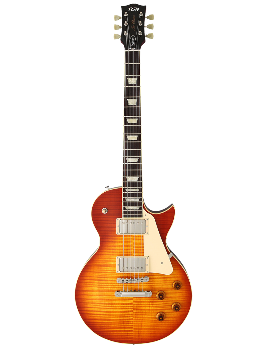 FGN® NLS Guitarra Neo Classic 10RFM Les Paul® Style | Funda | Color: Faded Cherry Burst