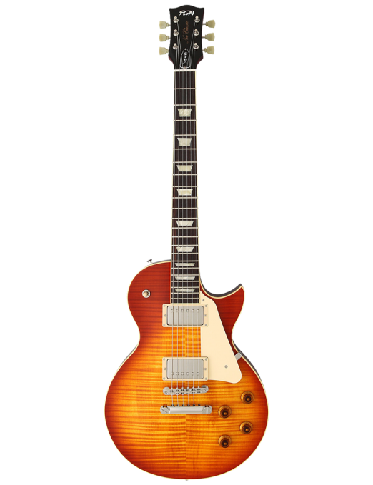 FGN® NLS Guitarra Neo Classic 10RFM Les Paul® Style | Funda | Color: Faded Cherry Burst