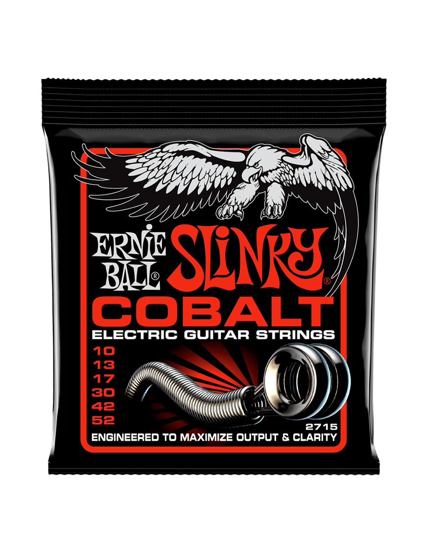 Ernie Ball® 2715 10-52 Cobalt Slinky® Cuerdas Guitarra Eléctrica 6 Cuerdas Top Heavy Bottom