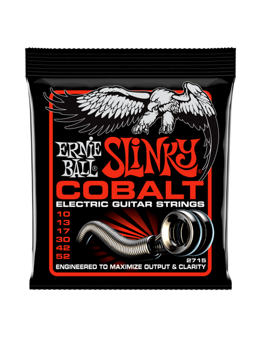 Ernie Ball® 2715 10-52 Cobalt Slinky® Cuerdas Guitarra Eléctrica 6 Cuerdas Top Heavy Bottom