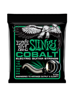 Ernie Ball® 2726 12-56 Cobalt Slinky® Cuerdas Guitarra Eléctrica 6 Cuerdas Not Even