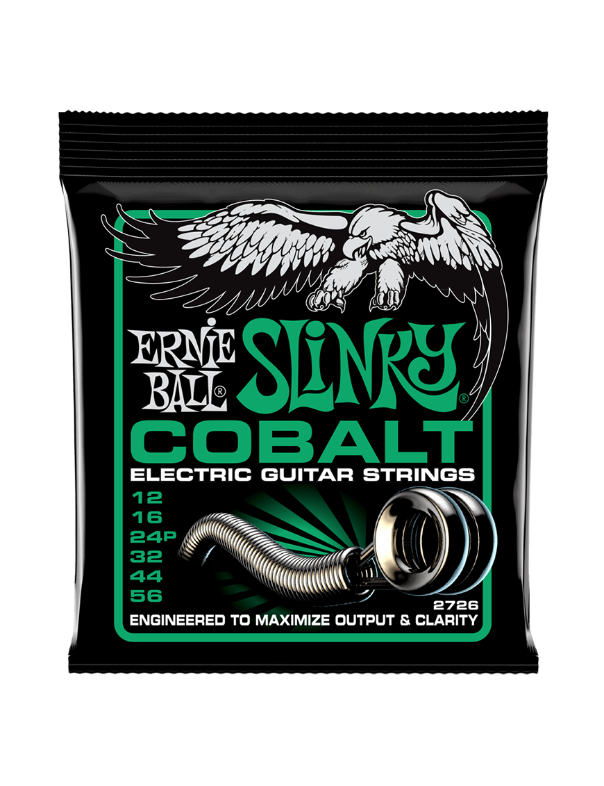 Ernie Ball® 2726 12-56 Cobalt Slinky® Cuerdas Guitarra Eléctrica 6 Cuerdas Not Even