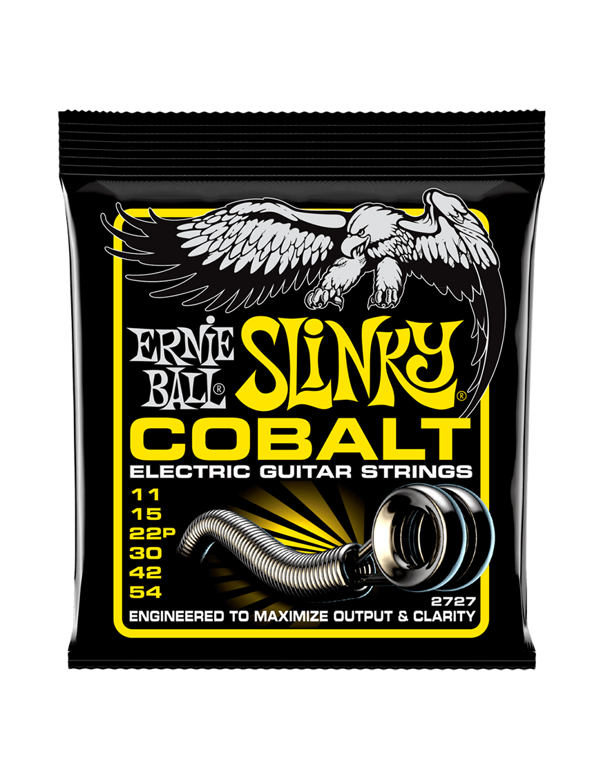 Ernie Ball® 2727 11-54 Cobalt Slinky® Cuerdas Guitarra Eléctrica 6 Cuerdas Beefy