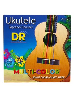 DR MULTI-COLOR™ Cuerdas Ukelele Soprano/Concierto