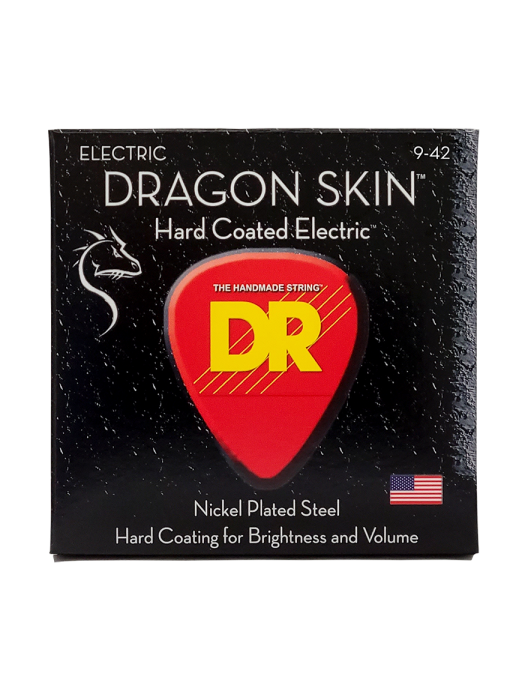 DR DRAGON SKIN™ DSE-9 Cuerdas Guitarra Eléctrica 6 Cuerdas Recubiertas 9-42 Light