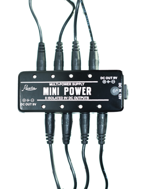 Rowin® MINI POWER Fuente de Poder Power Supply Múltiple Pedales 8x9V