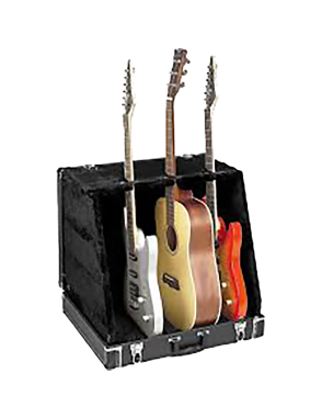ApexTone® 500MF Atril Case Guitarra Stage Multistand 3 Guitarras Color: Negro