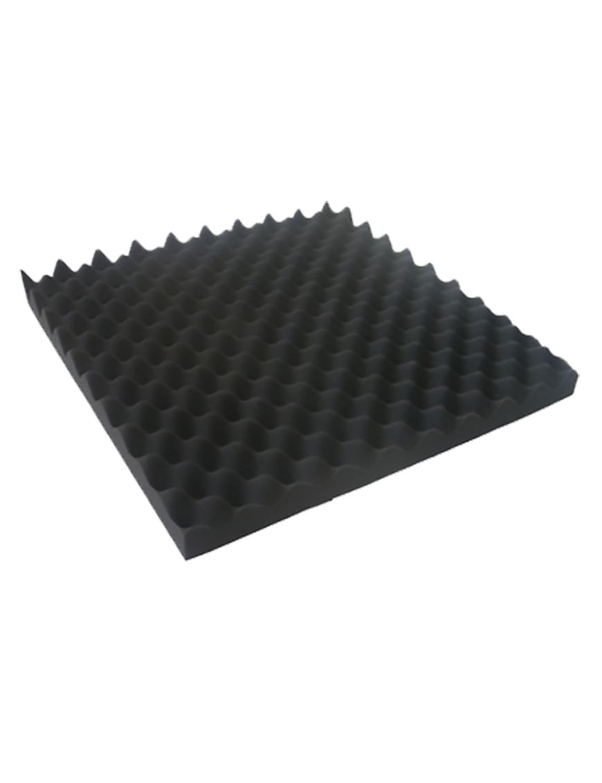 ApexTone® FL01 Panel Absorción Espuma Acústica Cónica Tamaño: 50x50x5 cm Color: Negro