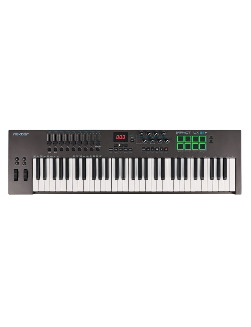 Nektar LX61+ Controlador MIDI IMPACT 61 Teclas 8 Pad